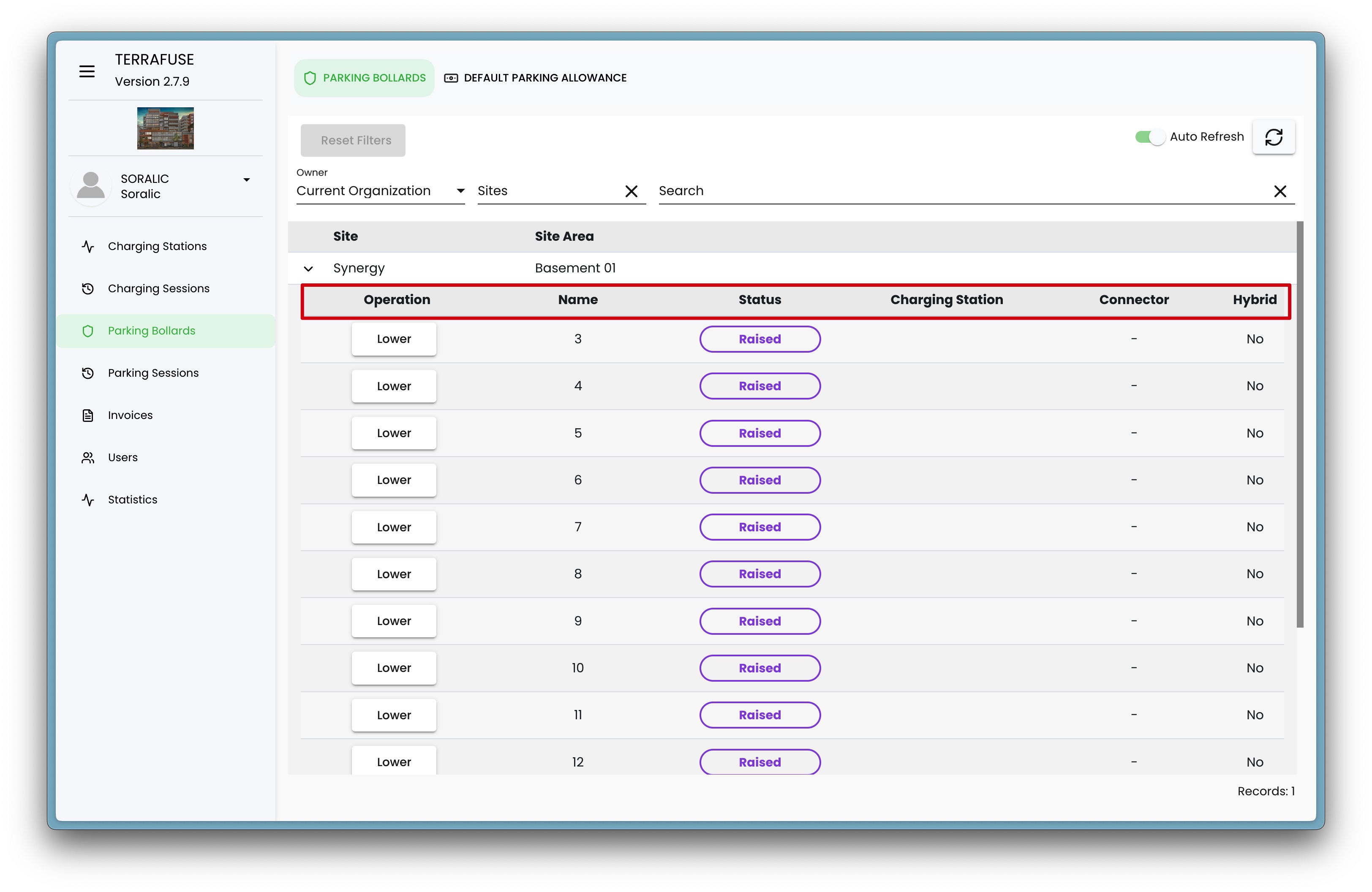 Bollard-Level Information