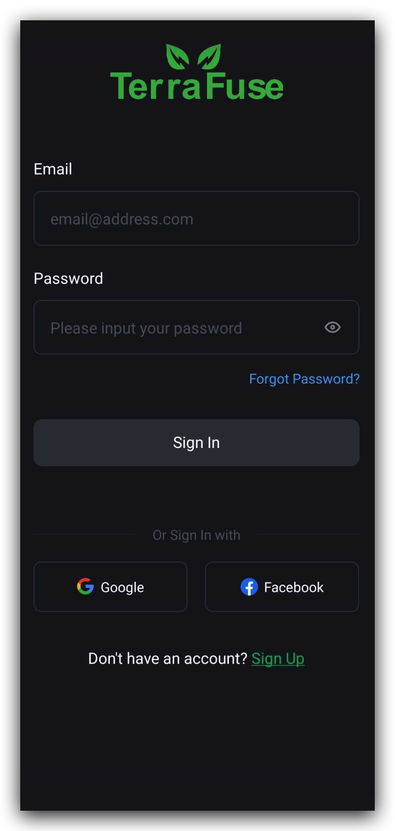 App Sign In