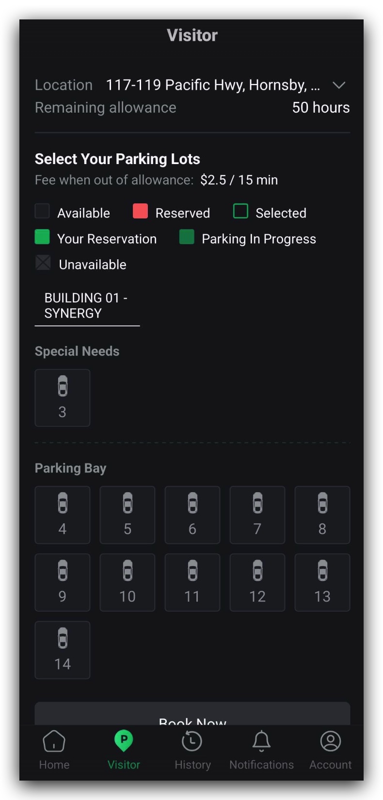 Mobility parking Parking